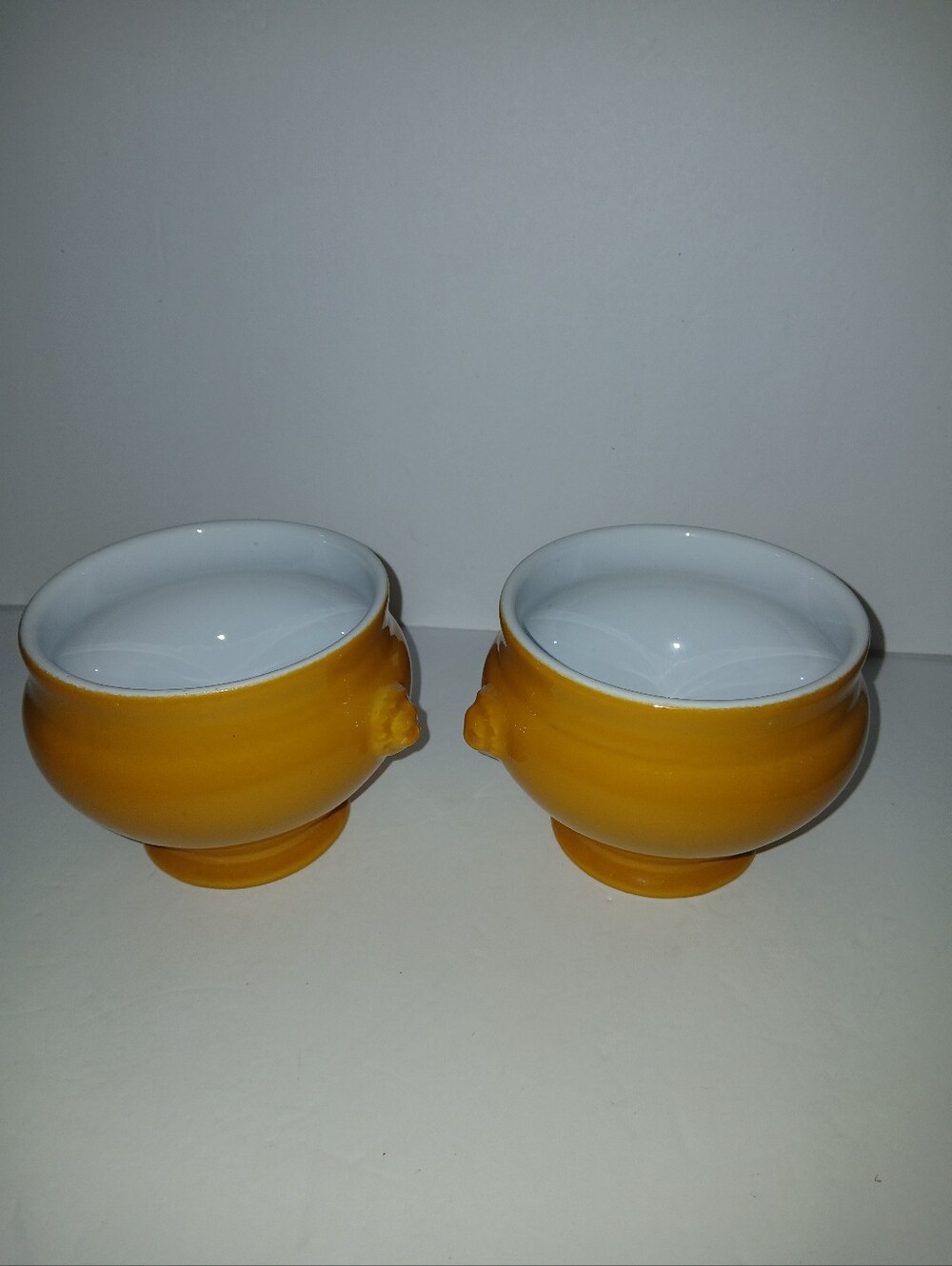 Vintage Emile Henry Lion Head Soup Bowl